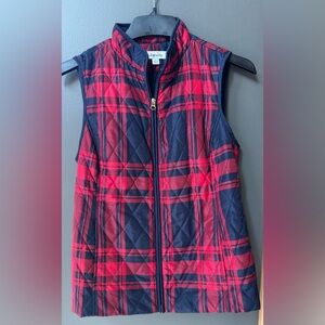 Croft & Barrow Plaid Vest